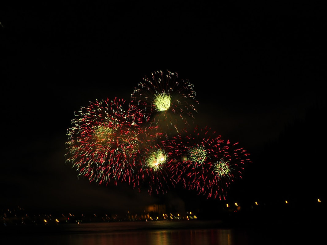Photograph of Fireworks Courtesy of Image by HerMann Wendeln from Pixabay